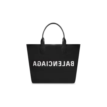 Balenciaga Cotton Canvas Tote Bag Shopping Bag Handbag Large Size Women's Handbag