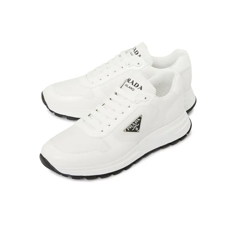 PRADA Low Top Sports Casual Shoes Men's White-2
