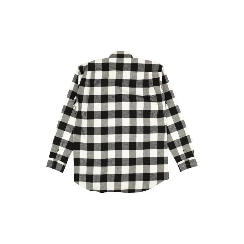 Balenciaga Twill Check Button Down Shirt-1