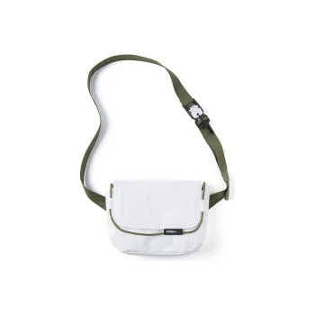 COMBACK Polyester Crossbody Bag Small Size Unisex White/Black
