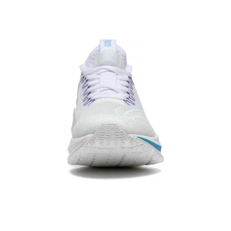 LiNing Jueying Essential Anti Slip And Wear Resistant Breathable Low Top Running Shoes Men's White Blue Orange Purple-3