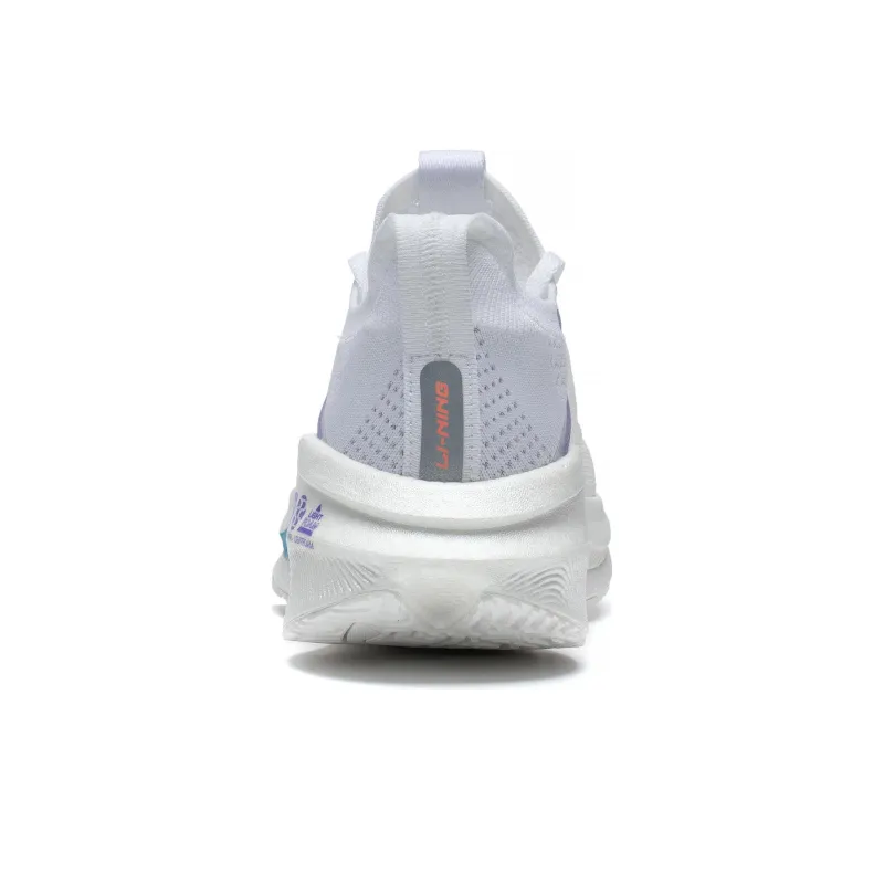 LiNing Jueying Essential Anti Slip And Wear Resistant Breathable Low Top Running Shoes Men's White Blue Orange Purple-4
