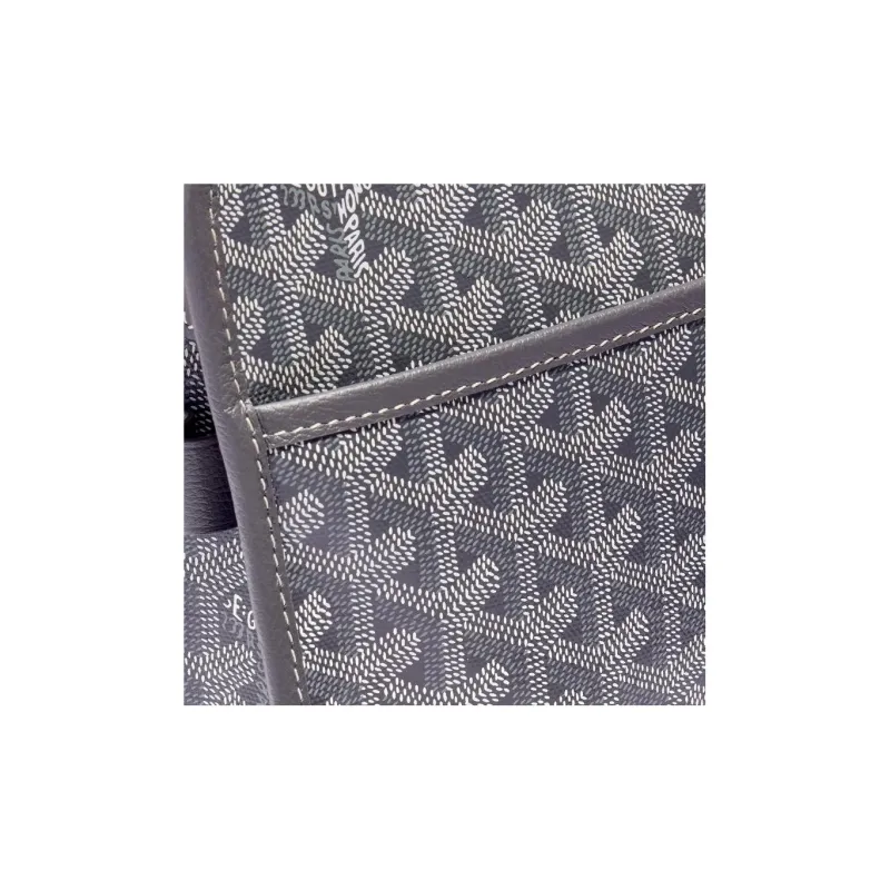 GOYARD JOUVENCE Canvas With Leather Travel Storage Bags Handheld Toiletry Bags Medium Size Unisex Gray-3
