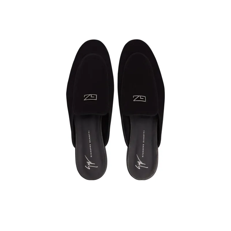 Giuseppe Zanotti/GZ Rudolph Wrap-toe Slippers Men's Black-4