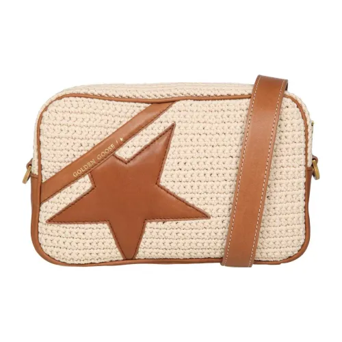 Golden Goose Star-patch Crochet Crossbody Bag