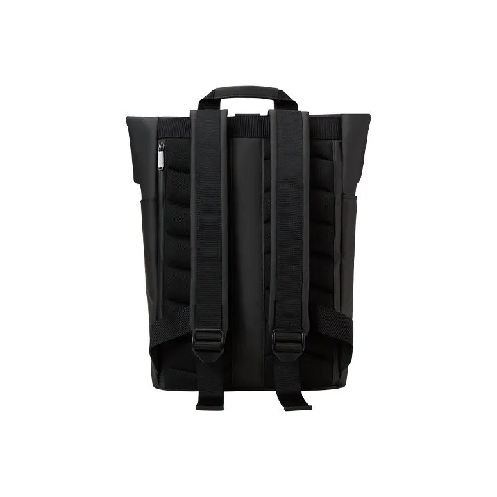 WPT PU Nylon Fabric Backpacks Large Size Unisex Black/White/Khaki-3