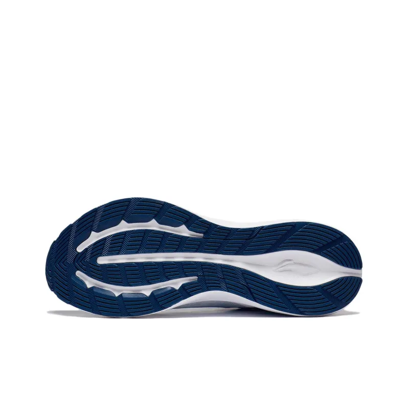 LiNing Light And Shadow Element Anti Slip And Wear Resistant Breathable Low Top Running Shoes Men's Blue White-6