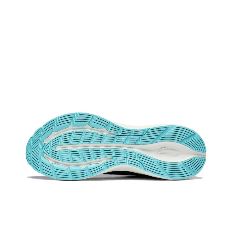 LiNing Light And Shadow Element Anti Slip And Wear Resistant Breathable Low Top Running Shoes Men's Black Cyan-6