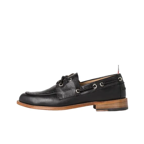 THOM BROWNE Grosgrain-loop Trim Lace-up Shoes