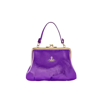 Vivienne Westwood Granny Frame Polyester Handbag With Wallet Regular Women's Purple