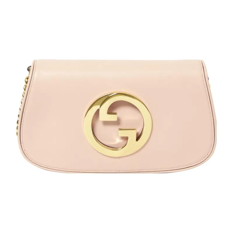 GUCCI Blondie Leather Chain Shoulder Bag Shoulder Bag Crossbody Bag Women's Pink-0