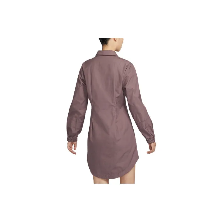 Nike Long Sleeved Dress Women's Eclipse Fuchsia-1