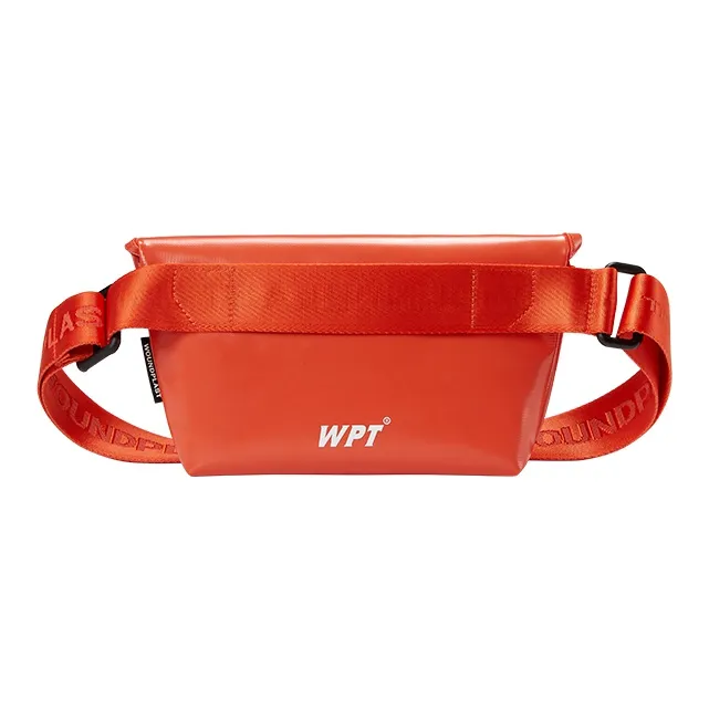 WPT PVC Leather Commute Crossbody Bag Small Size Unisex Black-8