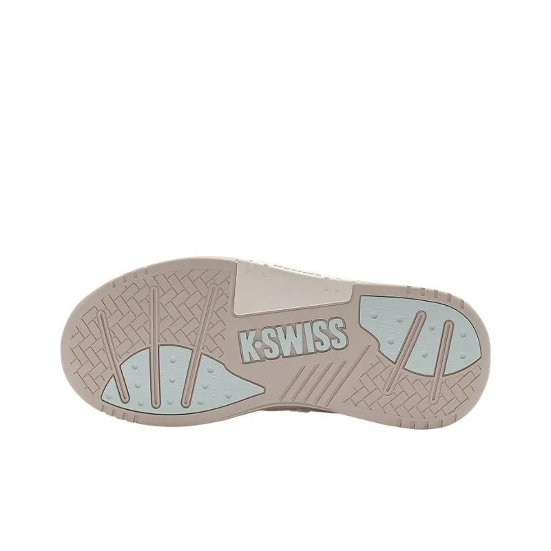 KSWISS Kraft Slip Resistant Shock Absorbers Low Top Skateboard Shoes Women's Beige Gray-5