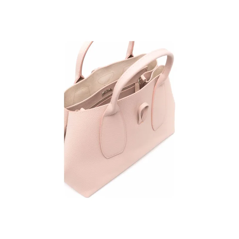 LONGCHAMP Roseau Cow Leather Crossbody Bags Handbags Medium Size Women's Soft Pink-2