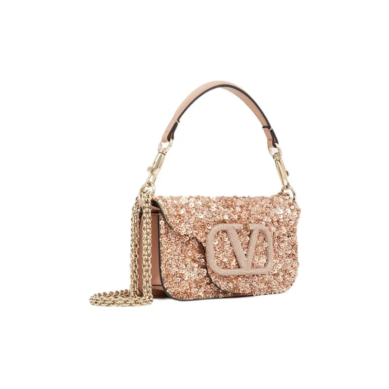 Valentino VLogo Sequin Embellished Mini Shoulder Bag-1
