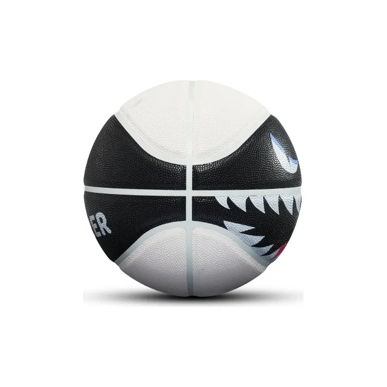 RIGORER Monster Series PU Basketball Black White Size 5 Training Kids'-3