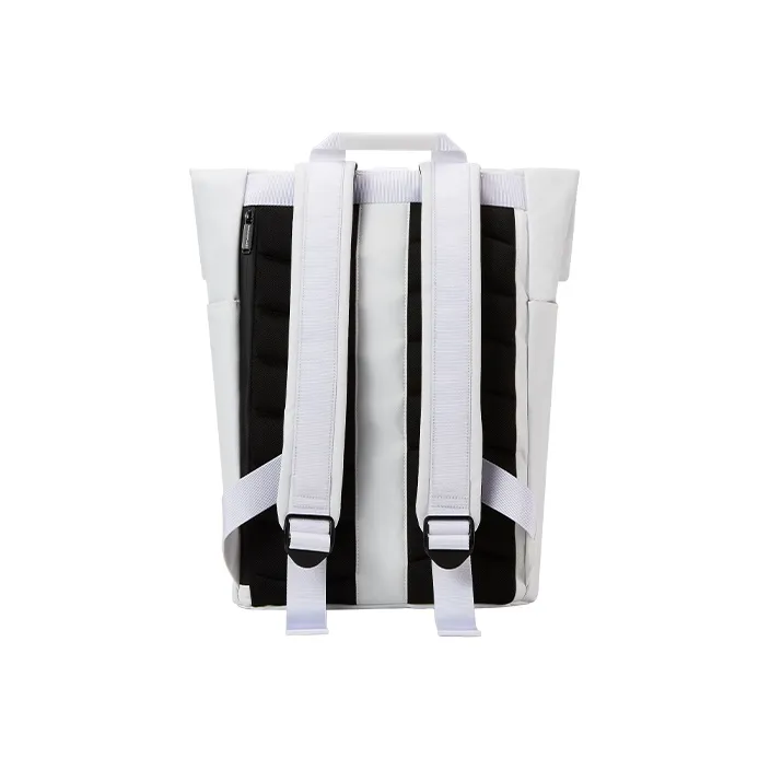 WPT PU Nylon Fabric Backpacks Large Size Unisex Black/White/Khaki-8
