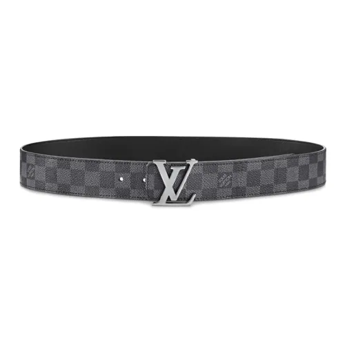 LOUIS VUITTON Leather Belts Men Black