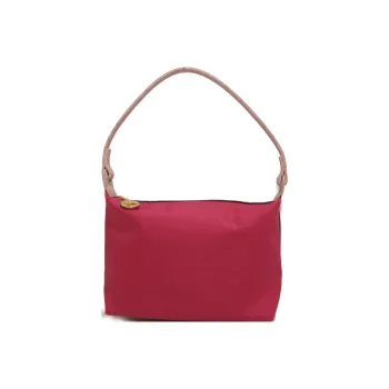 LONGCHAMP Le Pliage Re-play Canvas With Leather Trim Shoulder Bag Handbag Shoulder Bag Women's Peach Pink