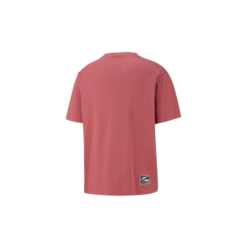 PUMA T Shirts Unisex Dark Pink-1