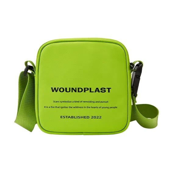 WPT PU Nylon Fabric Small Square Bag Crossbody Bags Small Size Unisex Black/Khaki/White-24