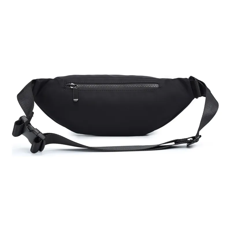 Slazenger Nylon Fabric Shoulder Bag Crossbody Bag Sling Bag Fanny Pack Unisex Ecru/Black/Khaki-7