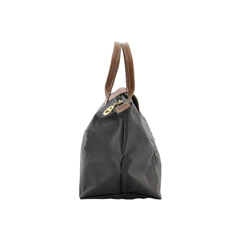 LONGCHAMP Fabric Dumpling Bag Handbags Small Size Women's Metal Gray-3