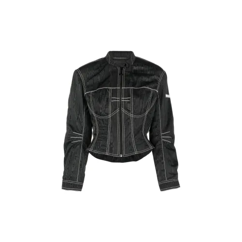 marine serre Moiré-effect Fitted Jacket