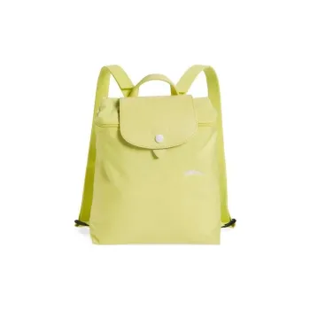 LONGCHAMP Polyester Handbag Backpack Regular Women's Yellow