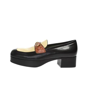 GUCCI Platform Shoes Women's Black Yellow
