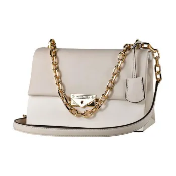 MICHAEL KORS Cece Leather Shoulder Bag Handbag Medium Size Women's White