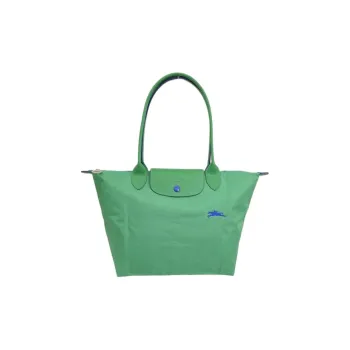 LONGCHAMP Le Pliage Club Canvas Dumpling Bag, Handbag, Shoulder Bag Trumpets Women's Cactus Green
