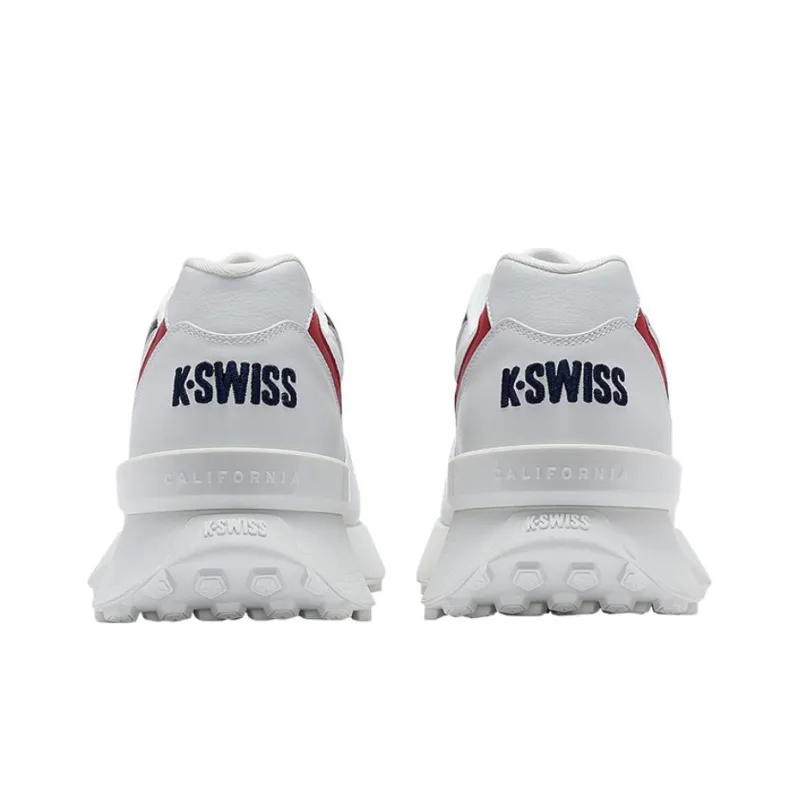 KSWISS Bristol Geneva Shock Absorbers With Slip Resistant Features Low Top Sports Casual Shoes Men's White Black Red-4
