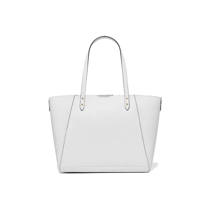 MICHAEL KORS Karlie Cow Leather Tote Bag Shopping Bag Shoulder Bags Women's White-1