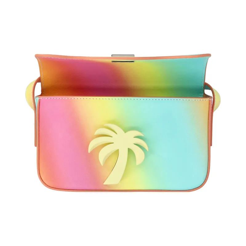 PALM ANGELS Leather Shoulder Bag Crossbody Bag Women's Multicolor-4