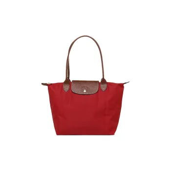 LONGCHAMP Le Pliage Canvas Bag, Dumpling Bag, Shoulder Bag Small Size Women's Red