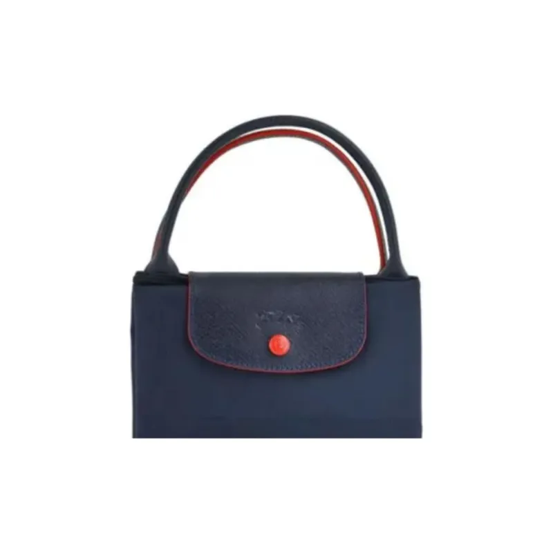 LONGCHAMP Le Pliage Nylon Fabric Dumpling Bag Handbags Medium Size Women's Navy-1
