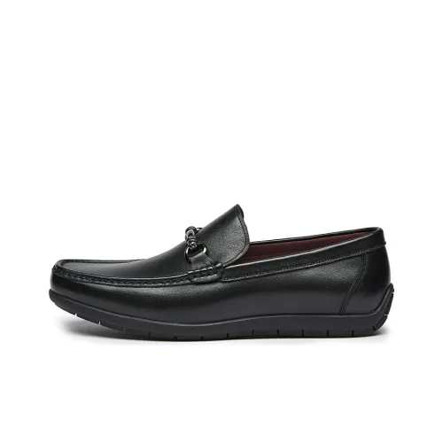 KANGNAI Men's Casual Shoes Men Low-Top Black