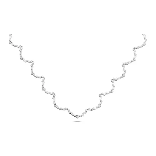 Agatha Necklaces Women's Silver Wave Galaxy