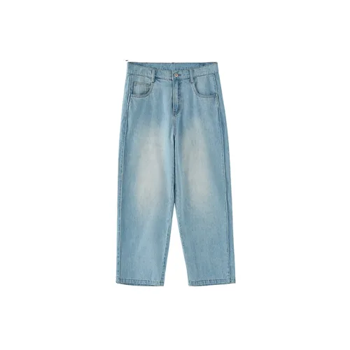 YOSHIYOYI Jeans Men Light Blue