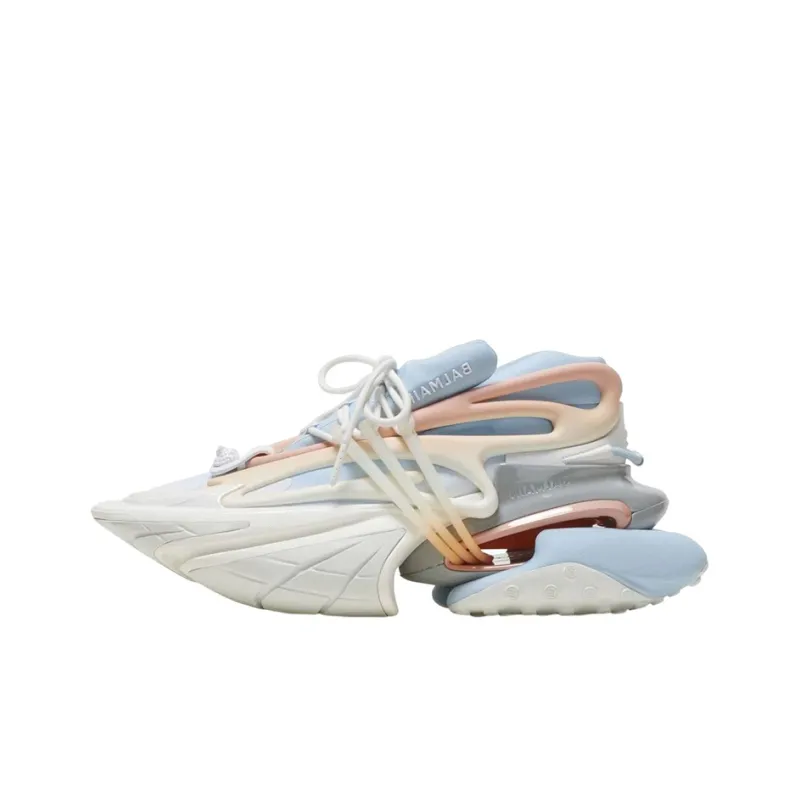 BALMAIN Unicorn Low Top Sports Lifestyle Casual Shoes Women's Blue White-0