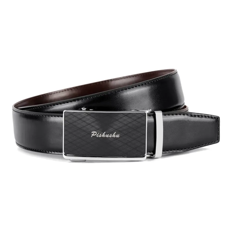 PISHUSHU Leather Belts Men-7