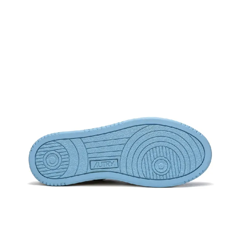 AUTRY Medalist Leather Low 'White Light Blue'-4