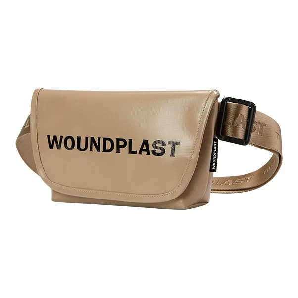WPT PVC Leather Commute Crossbody Bag Small Size Unisex Black-12