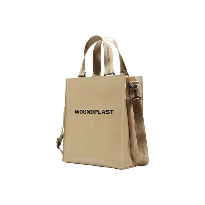 WPT PVC Totes Handbags Large Size Unisex Black-12