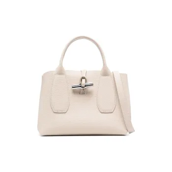 LONGCHAMP Small Roseau Leather Tote Bag
