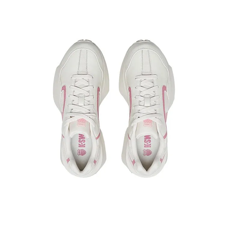 KSWISS Shock Absorbers With Slip Resistant Features Low Top Sports Casual Shoes Women's White Pink-3