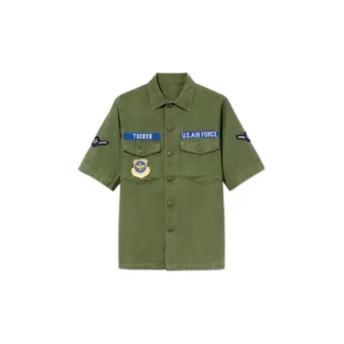 Alpha Industries Shirts Men Olive Green