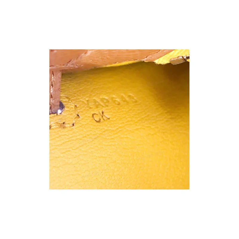 HERMES Epsom Leather Kelly Bag Handbags Women's Golden Brown With 9D Amber Yellow-3